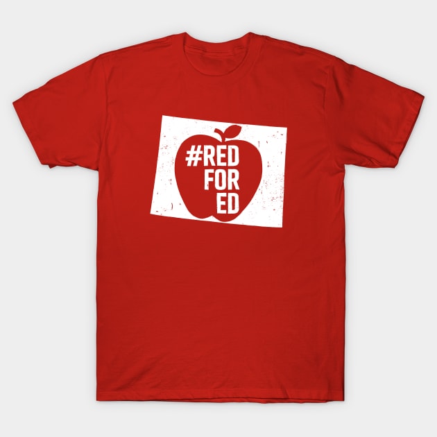 Colorado Red for Ed Teacher Supporter T-Shirt by mindeverykind